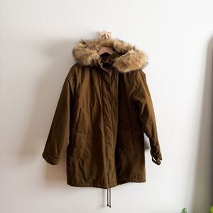 ASOS Kahki Winter Coat Size 6